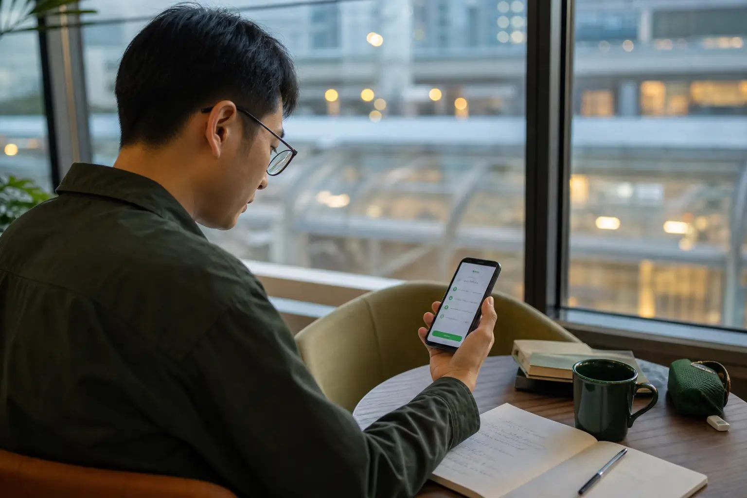 Learners use mobile phones for short-term practice during daily breaks